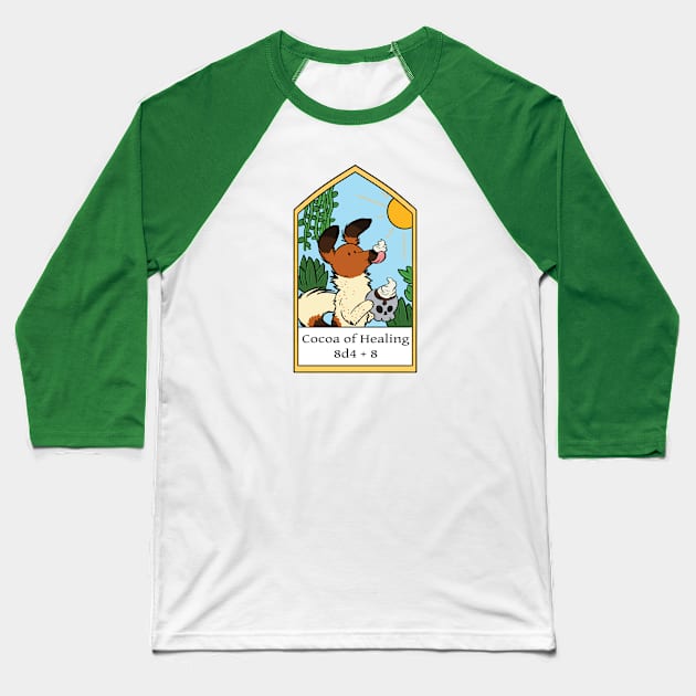 Cocoa of Healing Baseball T-Shirt by DnDoggos